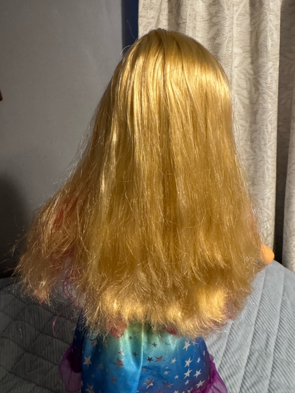 Giant Barbie Doll w/ Rainbow Dress, Large 28" Tall, 2022 Mattel, Blonde Hair HTF - Picture 3 of 14